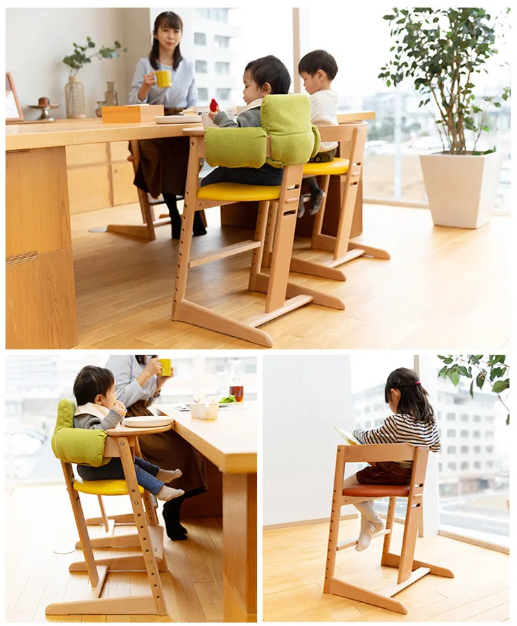 baby multifunctional dining chair solid wood children home child restaurant dedicated Baby