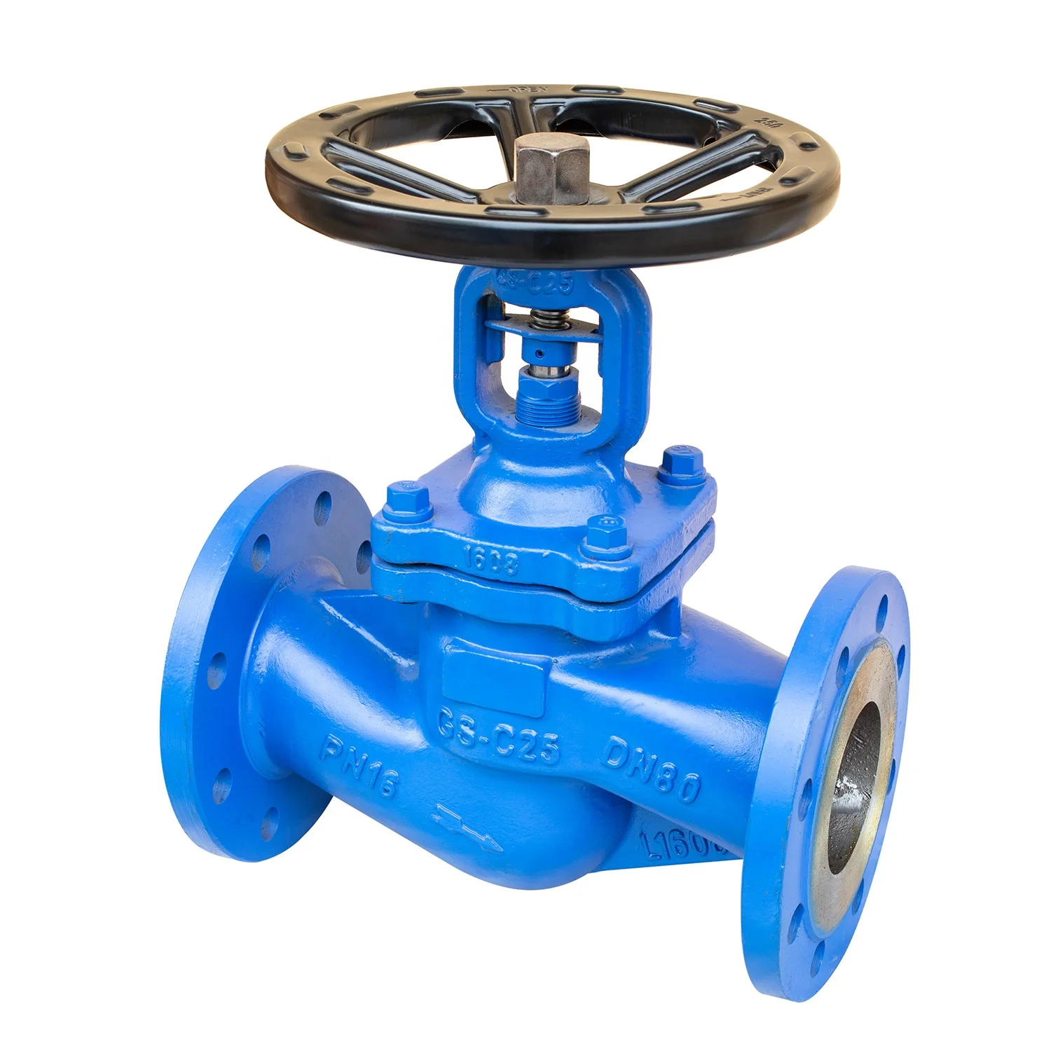 
DIN Standard GS-C25/WCB Flanged Bellow Sealed Globe Valve 