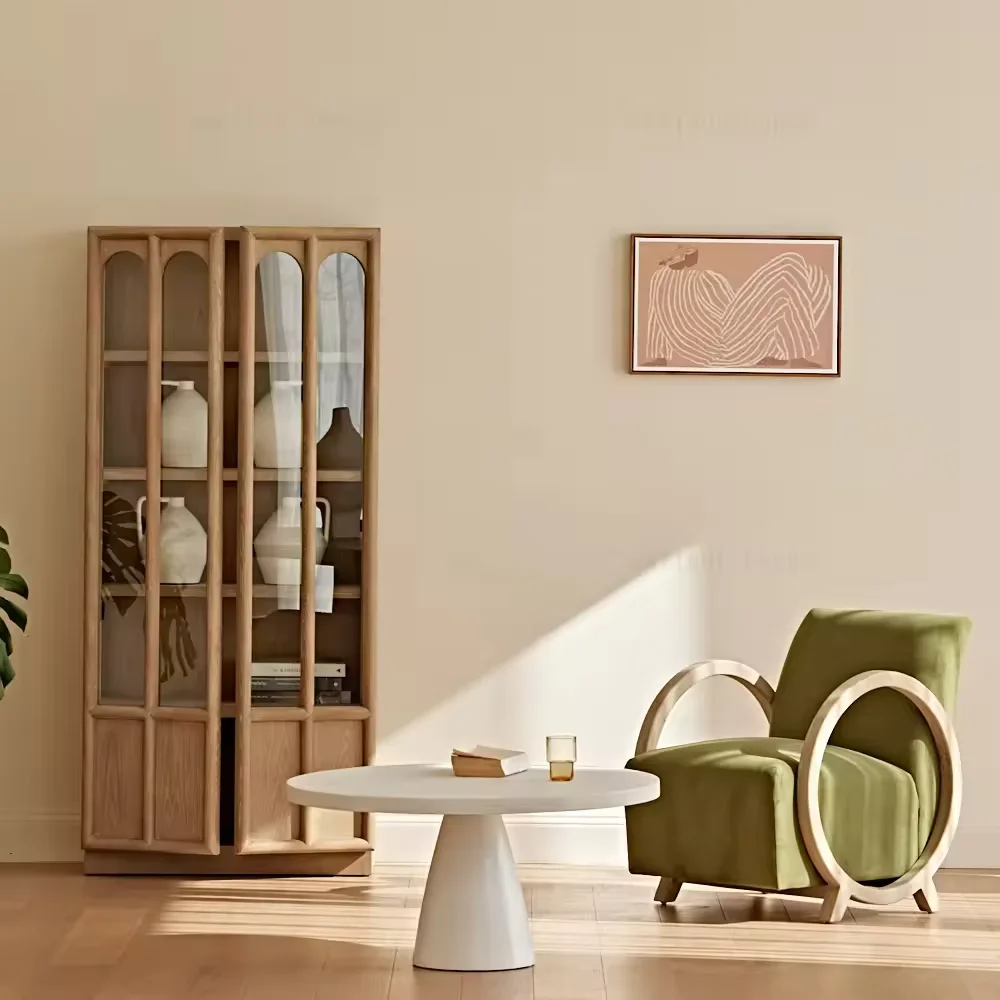 French country style furniture rustic wood storage cabinet living room vintage display cabinet