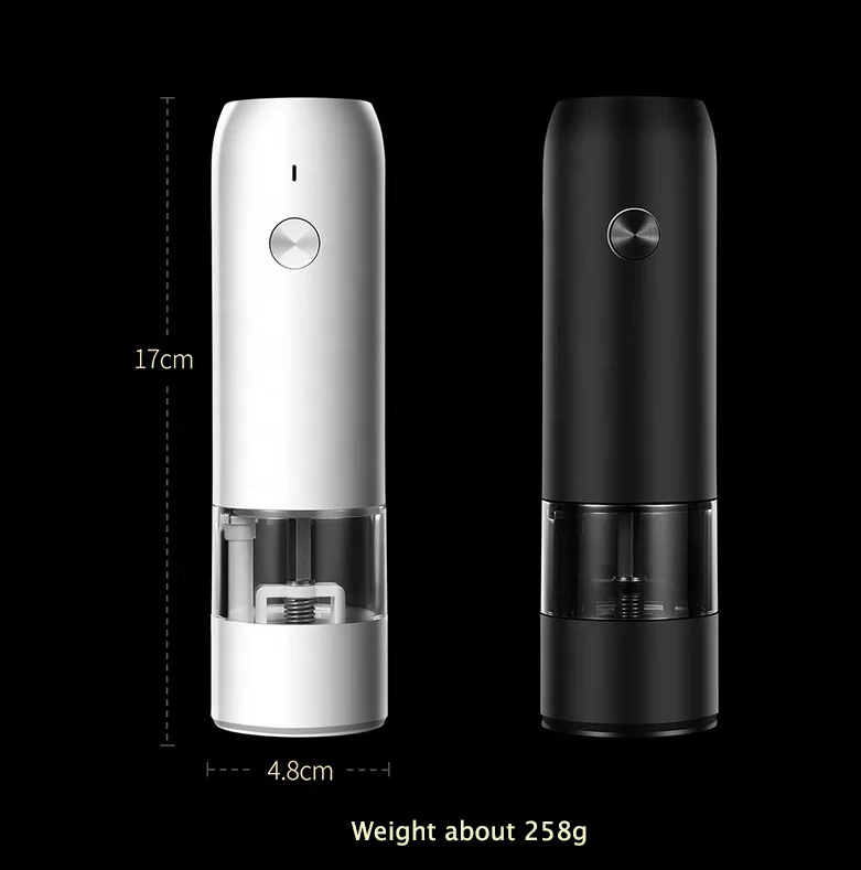 Kitchen Pepper Grinder Automatic Gravity Induction Electric Salt and Pepper Grinder for Kitchen