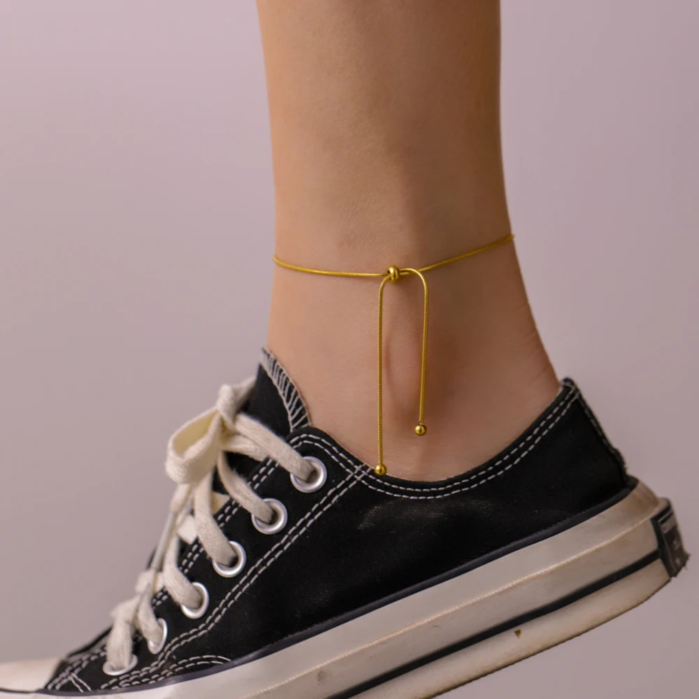 2021 New Stainless Steel Bracelets Gold Plated Bracelet Personalized Fashion Anklet For Parties