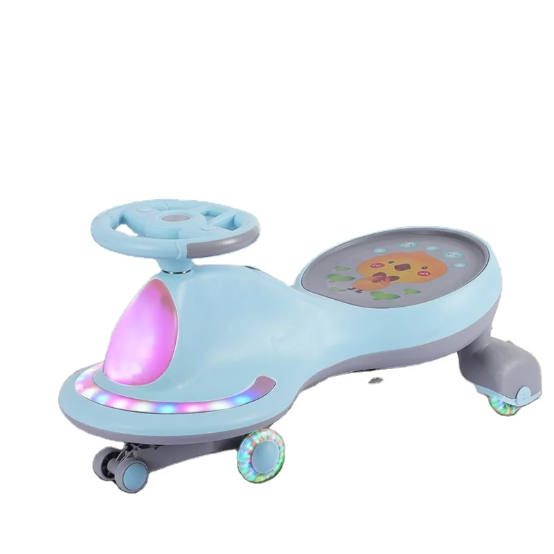 New model baby ride on swing twist car children wiggle car with colorful mute wheels for 6 years old