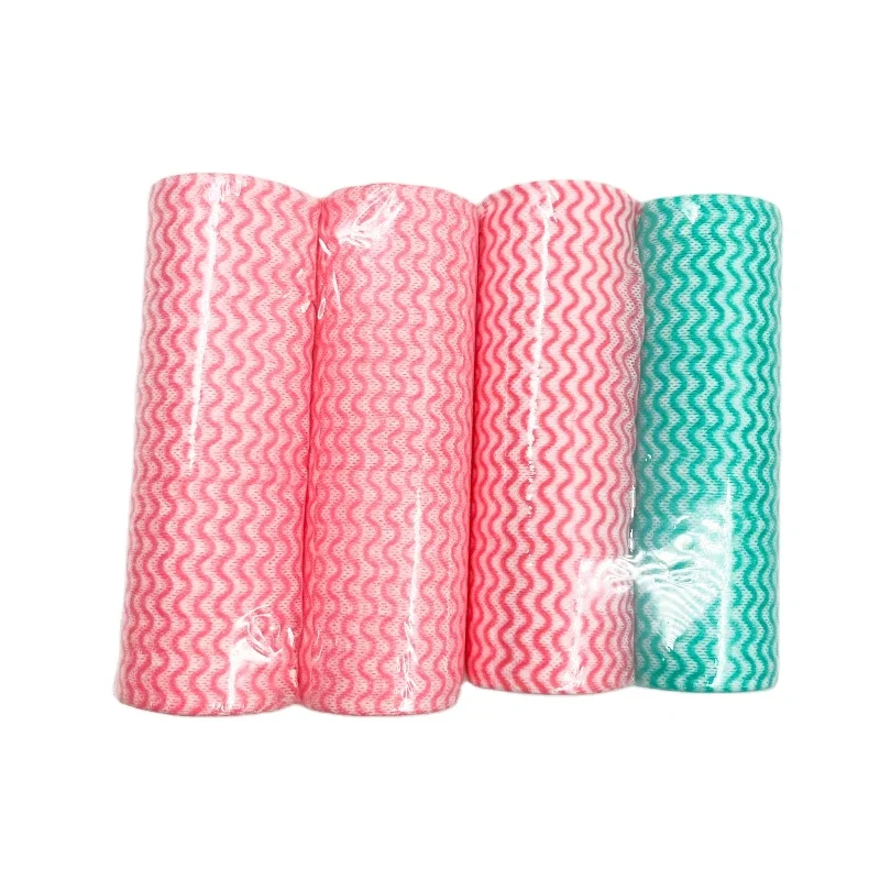 Household Nonwoven Cleaning Cloth Disposable Cleaning Cloth Nonwoven fabric Kitchen Paper Towels Roll absorbent cloths