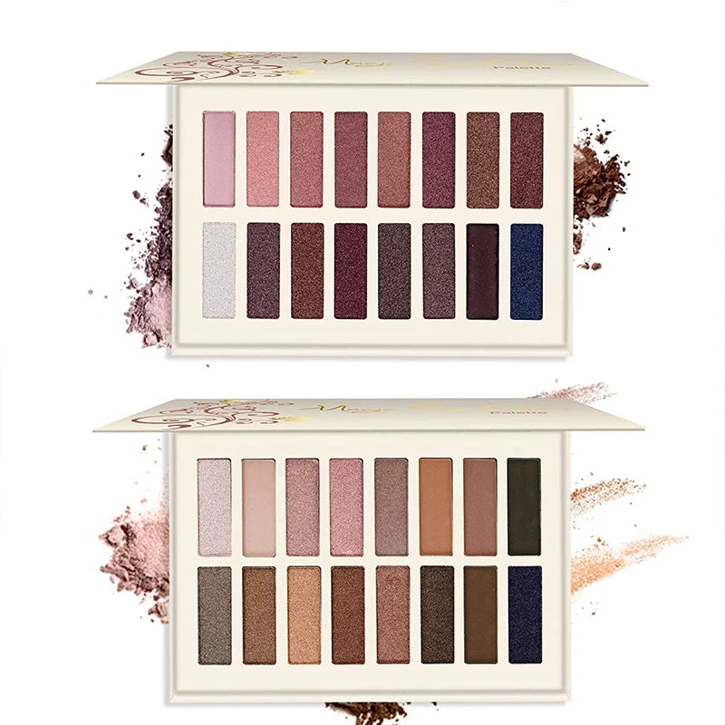 Eyeshadow Palette Highly Pigmented Hudamoji Makeup Matte Shimmer Neutral Smoky