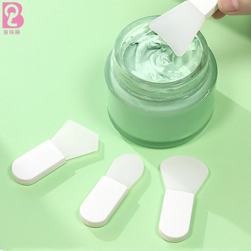 Beiqili Professional Beauty Spa Tools Soft Travel Silicone Cream Clay Applicator Vegan Face Mask Brush For Makeup Spatula Spoon