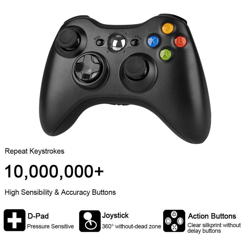 Геймпад джойстик для Xbox 360 беспроводной/проводной контроллер XBOX управление игрой XBOX360