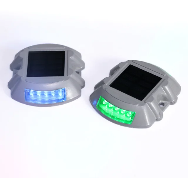 Led Aluminium solar road stud flashing light