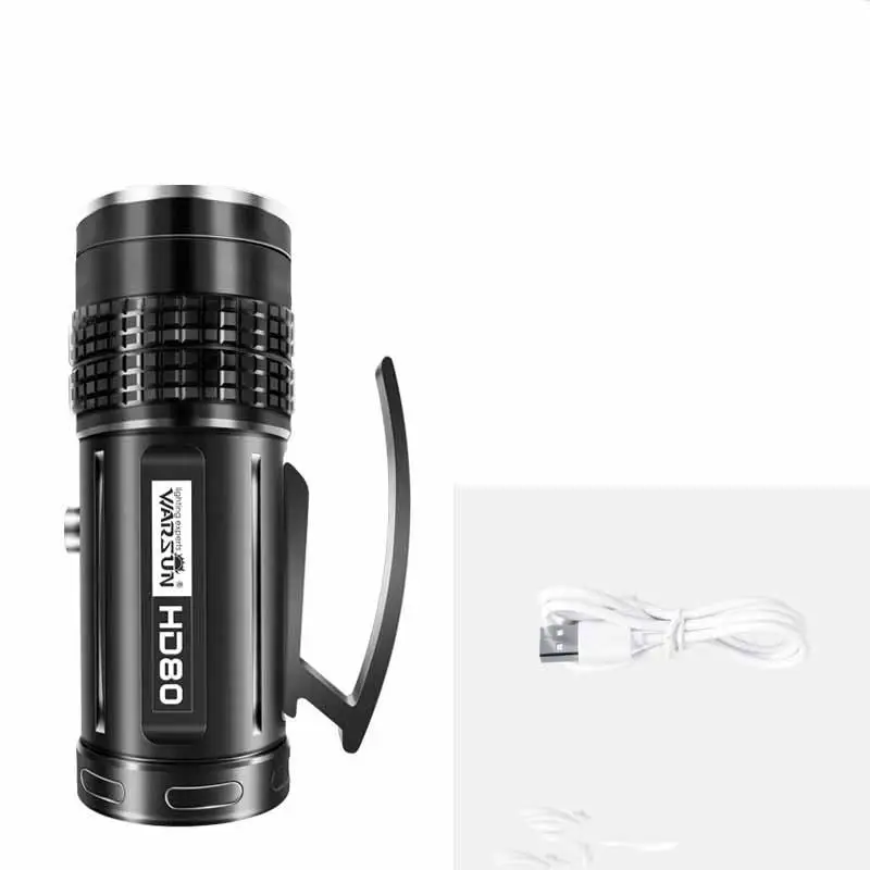 
WARSUN HD80 Zoomable USB Rechargeable UV searchlight Long life led Work Light for fishing 