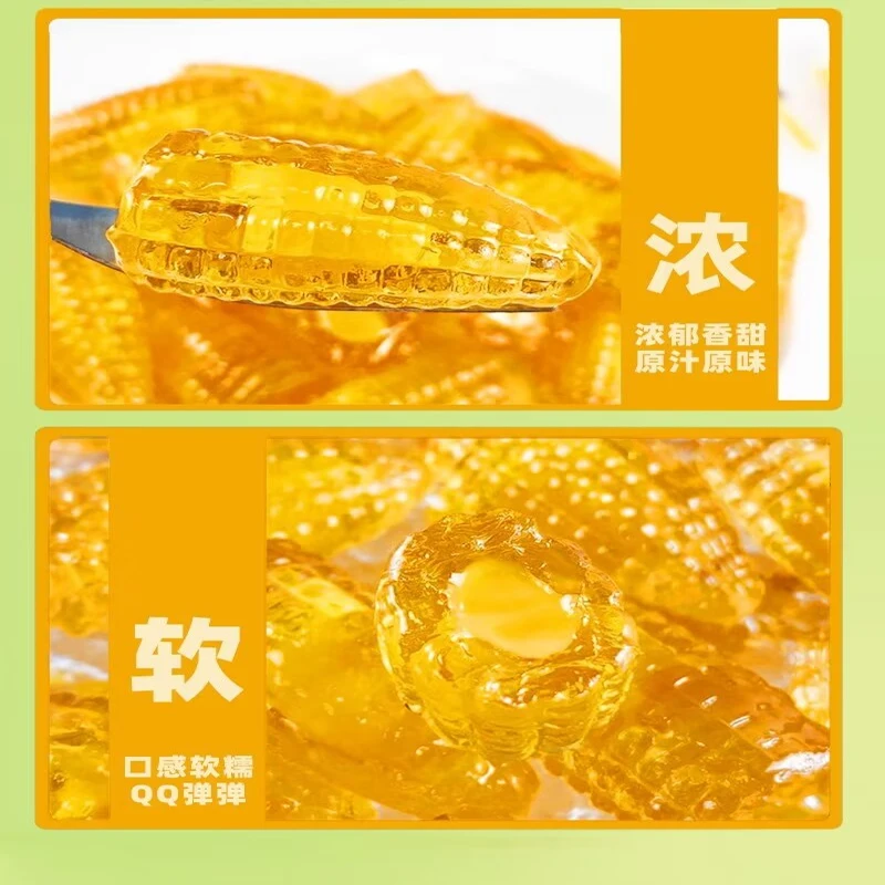 Wholesale Halal 10g Shantou Corn Filled Jam Soft Jelly Gummy Candy