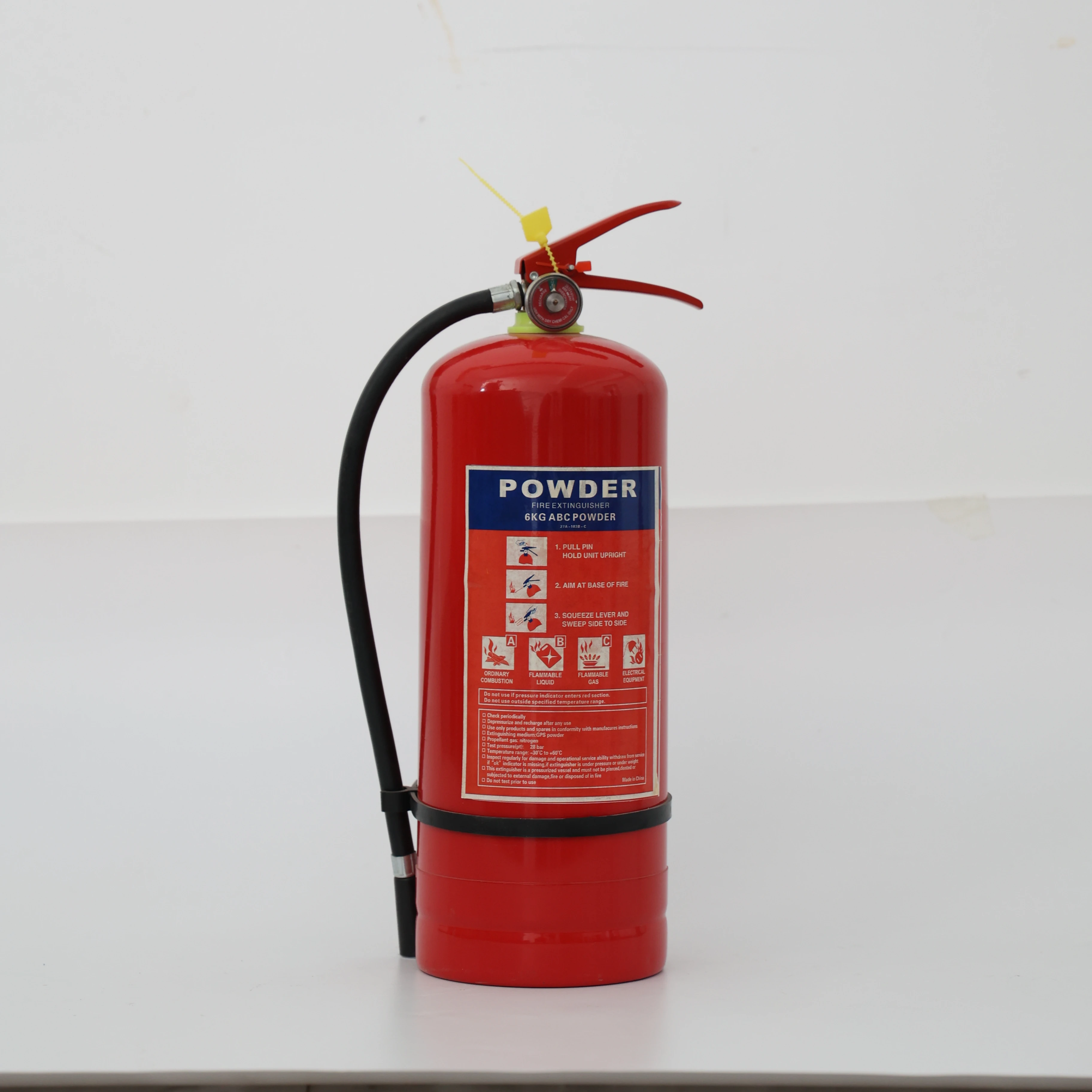 Best Sell  Fire Fighting Abc Dry Powder 6kg Powder Fire Extinguisher in Saudi Arabia