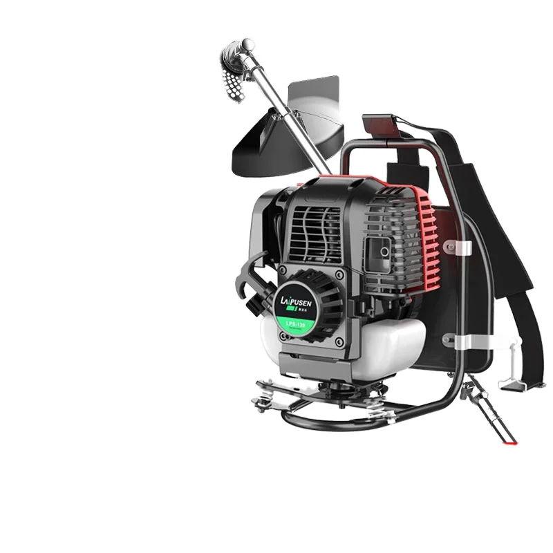 The factory sells four-stroke gasoline mower knapsack and side mounted agricultural cultivator