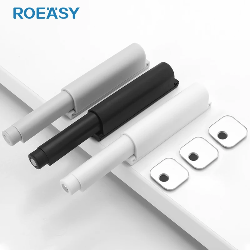 ROEASY push to open magnet plastic head kitchen cabinet hardware door damper latch