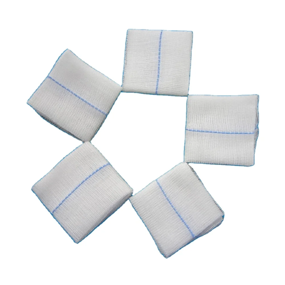 
100% Cotton Gauze Sponge Gauze Swabs Gauze Compress With X-Ray Detectable Thread 