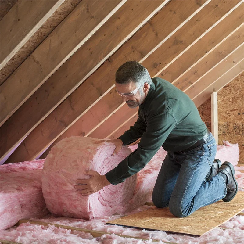 
Pink batts for wall insulation/pink glass wool 