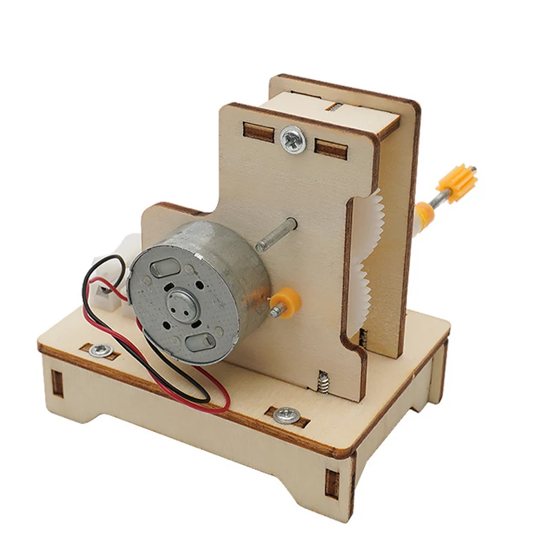 High Quality Wooden Hand Generator Diy Kit School Educational Teaching Equipment Science Physics Experiment Kit for Kids.