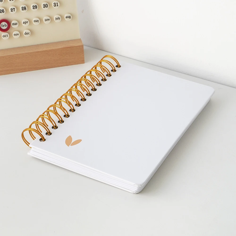 Wholesale Custom Printing Hardcover Daily Spiral Planners 2024 Self Love Journal Notebooks With Logo