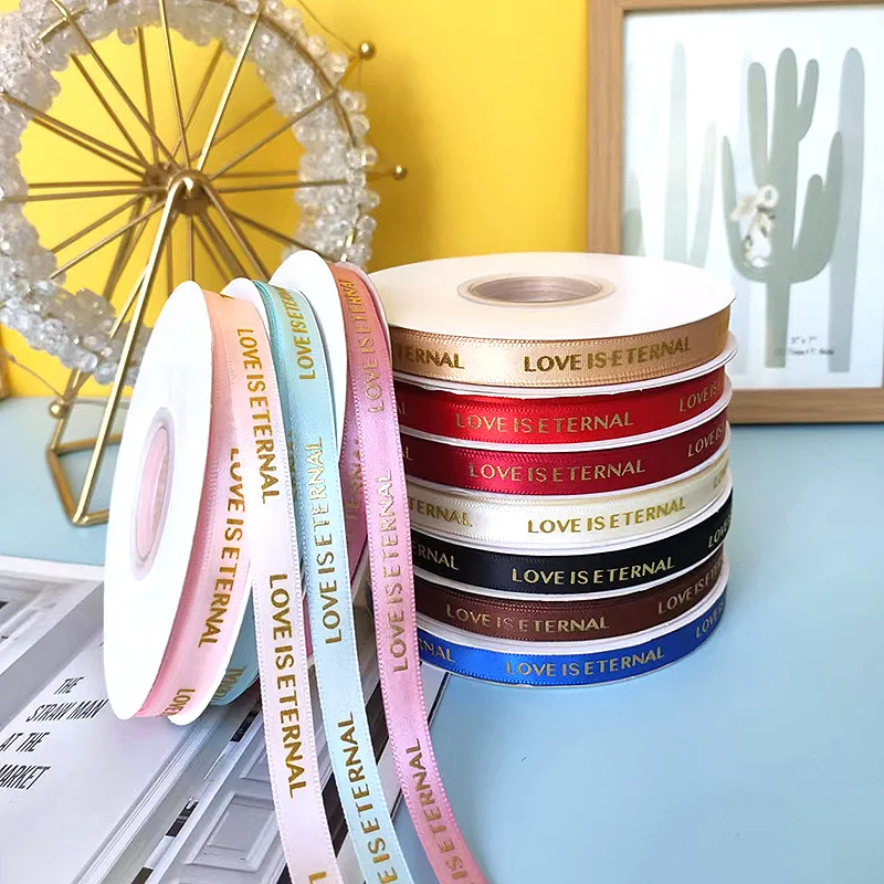 Factory Price OEM Gift Ribbon Custom Sizes Brand Logo Artwork Printed Personalized Satin Grosgrain Ribbon