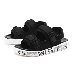 Fashion Printing Women men Summer thick Sole Sandal unisex graffiti sole wall sandals sport beach sandals