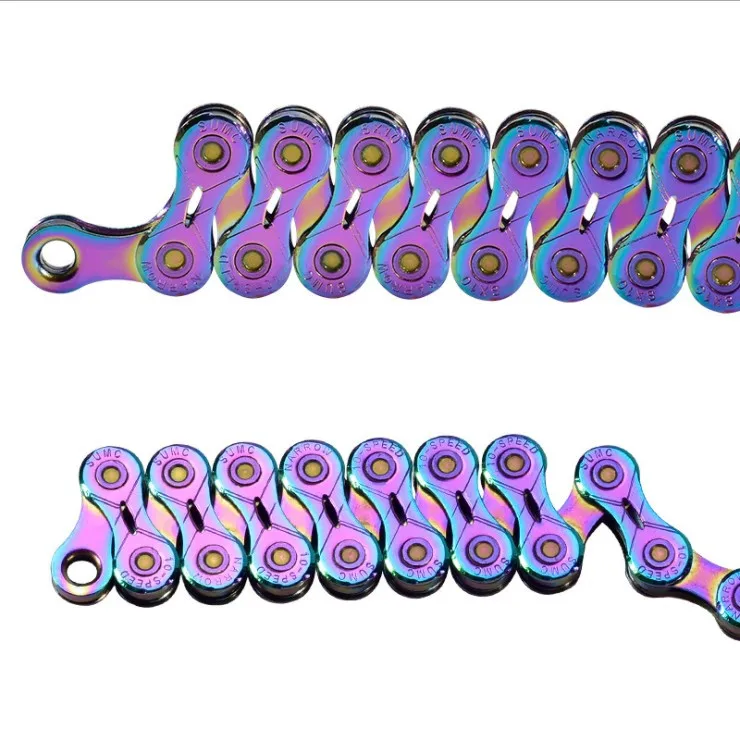 SUMC 11-speed colorful semi-hollow bike chain