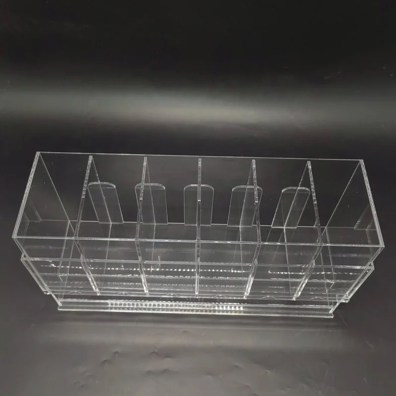 Factory Wholesale Custom Transparent 6 slot Acrylic Card Booster Pack Dispenser