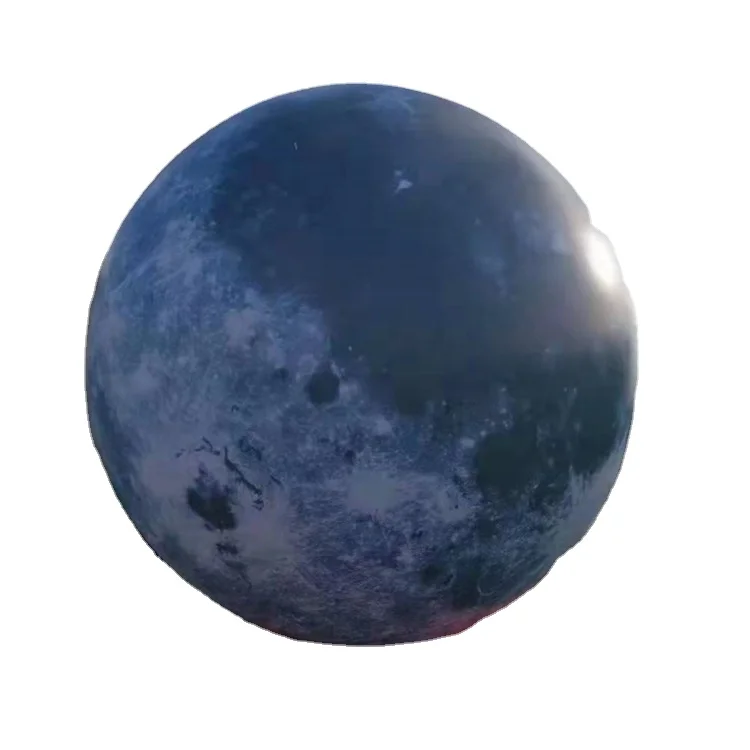 customized giant inflatable moon model with led light / inflatable planet ball for decoration