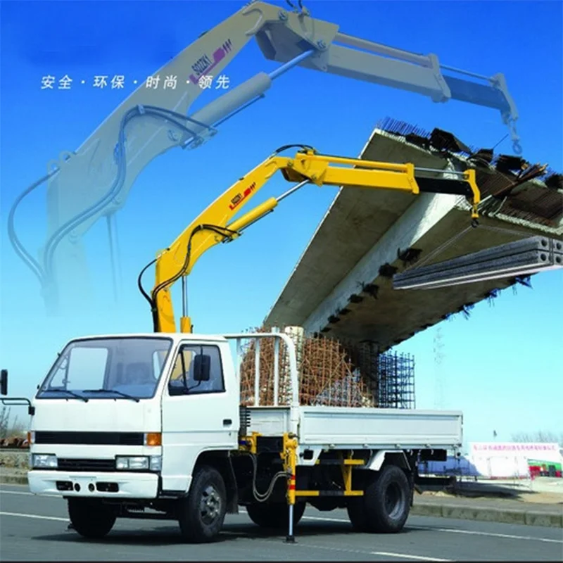 xugong sq1zk2q 1000kg pickup truck hydraulic lifting crane