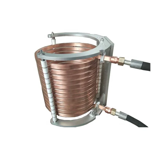 Heating coil for high frequency induction furnace