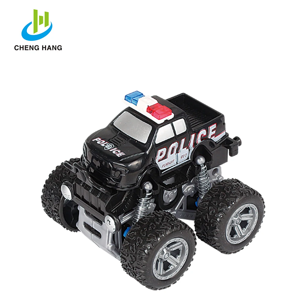 The New Series/4x4 Wheels Police Rock Crawler Off Road Truck Friction Toy Truck