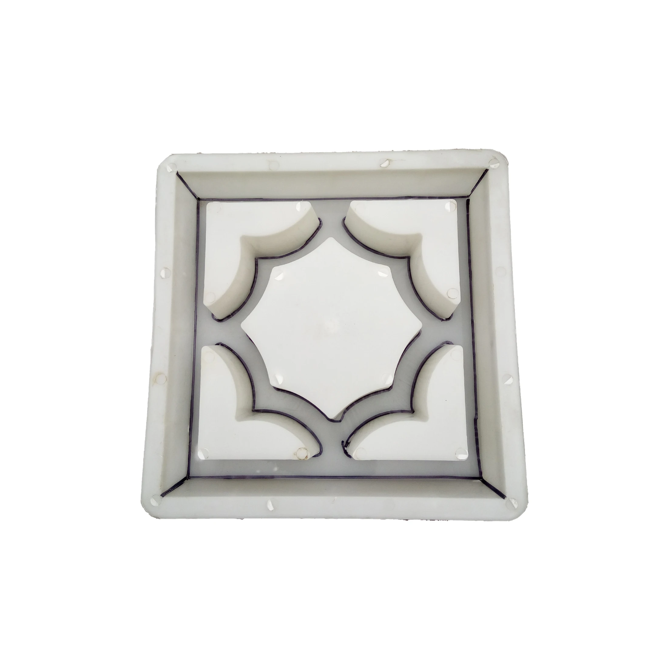 Unique design hot selling antique copper coin sunflower hollow flower window concrete injection plastic moulds