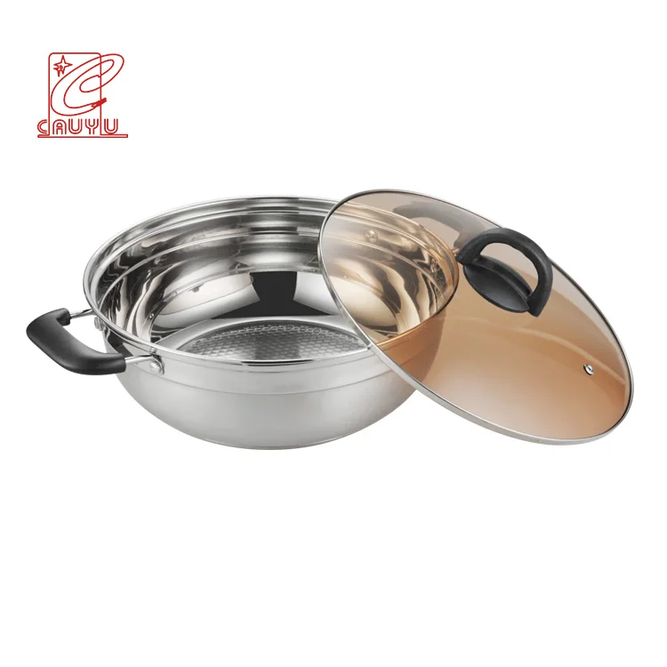 28/30/32cm Reasonable price Food Warmer big capacity Stainless Steel Kitchenware Pot Multifunctional Cooking Hot Pot bbq