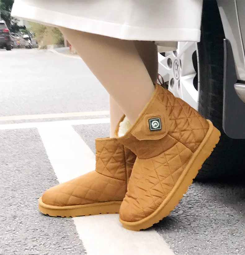 Men Women Foot Warmer Boot Winter Heated Shoes Rechargeable Battery Powered Electric Heated Boots With Heating