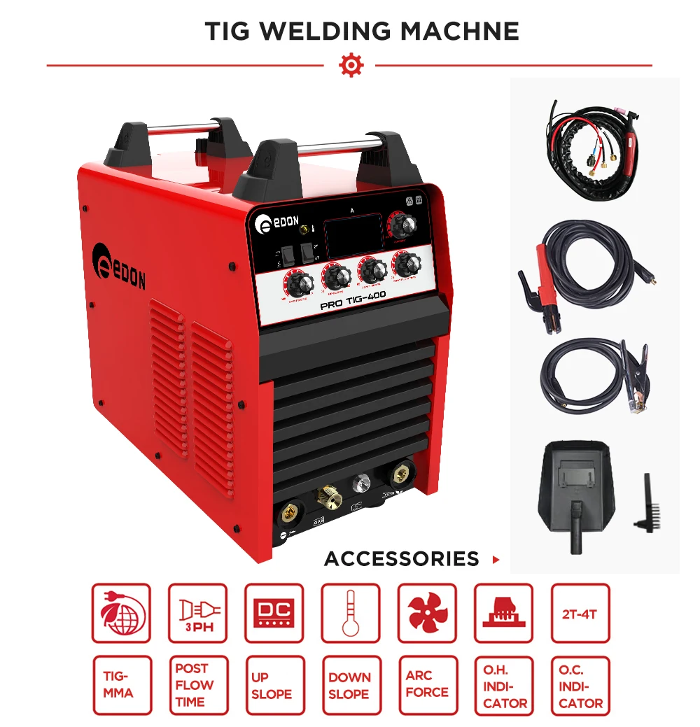 EDON inverter DC TIG/MMA welding machine welder 400amp maquina de soldar