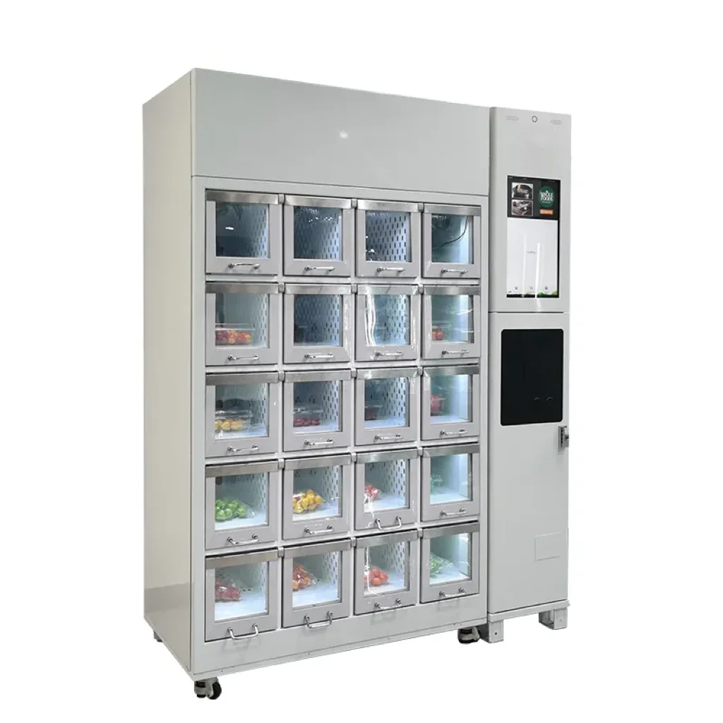 Refrigerated Locker Vending Machine Transparent Window Vending Machine For Sale