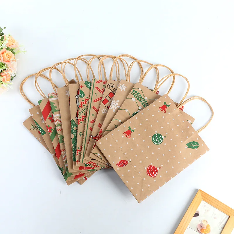 Eco friendly biodegradable present gift bag special delivery christmas bags