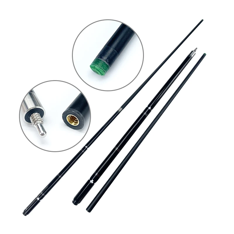 BenX Series G29 Carbon Fiber plum blossom 1/2 Pool Cue Black Fiber Snooker Cue For Billiards 9.5mm/11.5mm