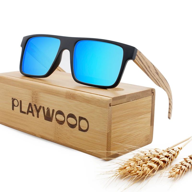 
China Wholesale Bamboo Wood TAC Polarized Sunglasses Unisex 