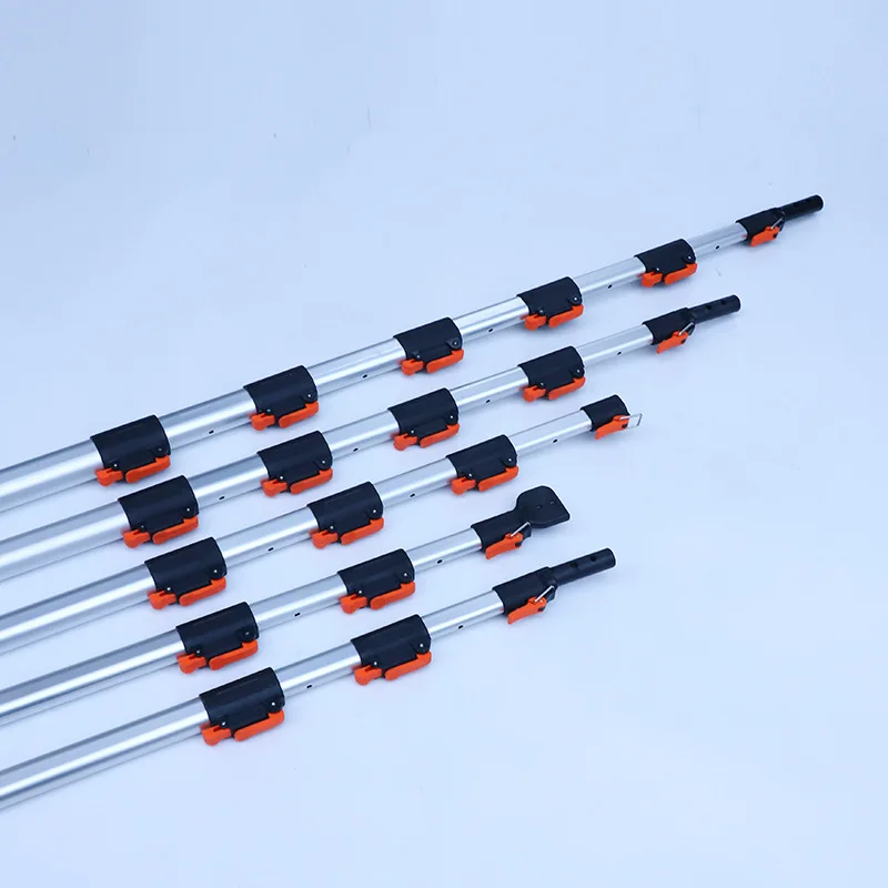 steel 2m 3m Telescopic pole for paint roller  window cleaning scraper mop extension handle