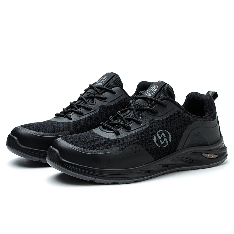Unisex Comfortable Work Shoes with Breathable Feature Plastic Toe for Spring Summer Autumn Seasons