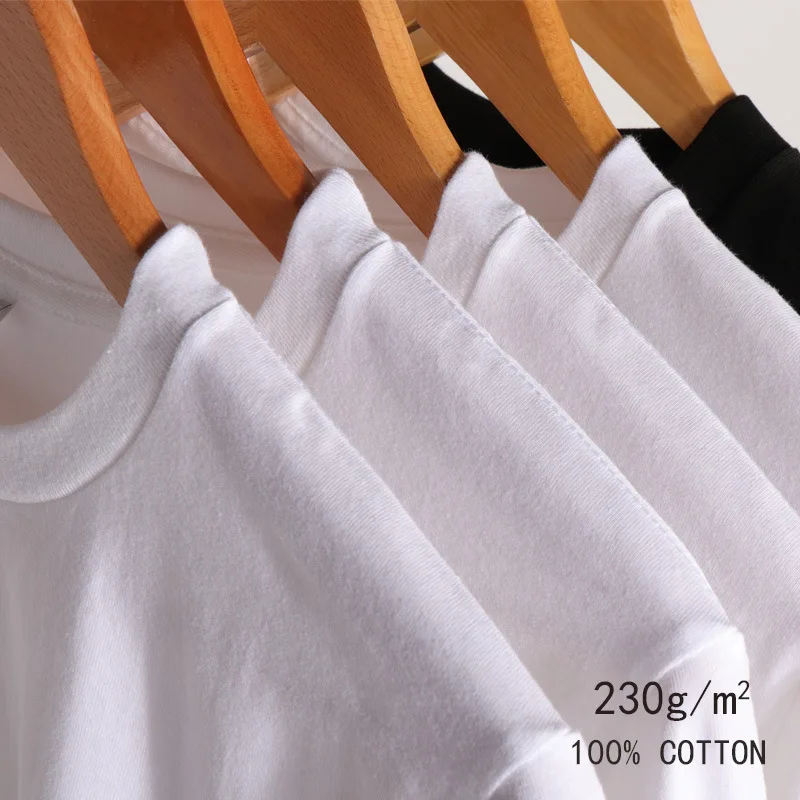 230Gsm 100%Cotton  Heavyweight Pure Color High Quality Long Sleeve Basic T-shirt Japanese style