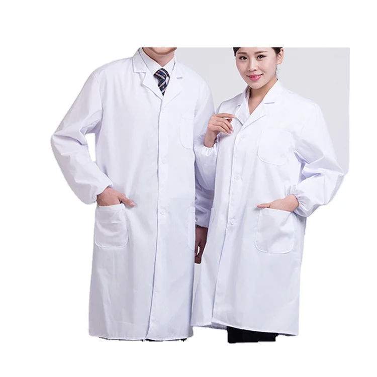 Factory wholesale custom white lab coat doctor overalls female food factory overalls