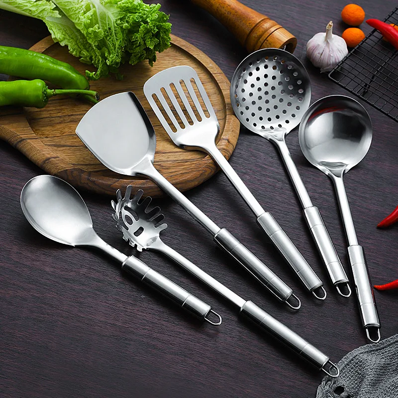 Wholesale 7 Pcs Cookware Set with Holder Cooking Appliances Stainless Steel Kitchenware Set