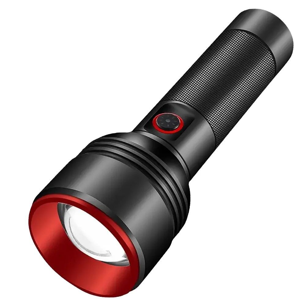 Outdoor Emergency Multifunctional Flashlight with Strong LED Light TYPE-C Charging Zoom Output DC Power Supply