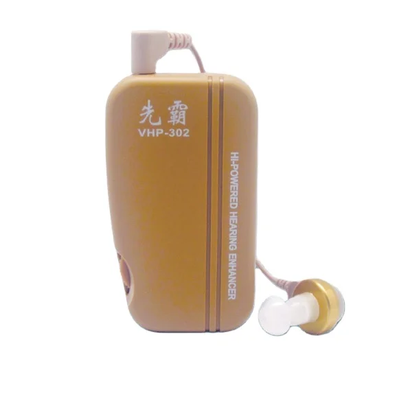 Pocket Hearing Aids for Seniors High Fidelity Earphones Headphone Alat Bantu Dengar Deafness Device Body Worn Hearing Aid