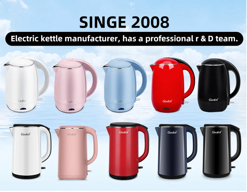 Hot Sell 1.8 litre stainless steel household appliances boiled dry protection electric teapot