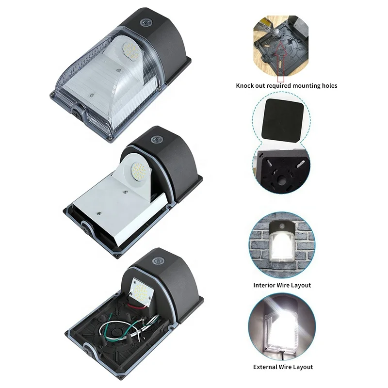 15W 25W 30W ETL Certification Mini Wall Pack Commercial Outdoor Light