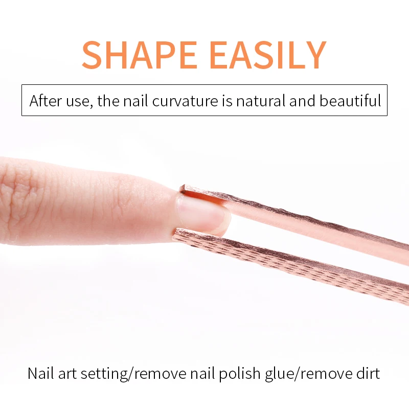 Double-head Stainless Steel Nail Cuticle Cutter Tweezers Remover Pusher Crystal Shaping Clip Pliers X-type Manicure Tools