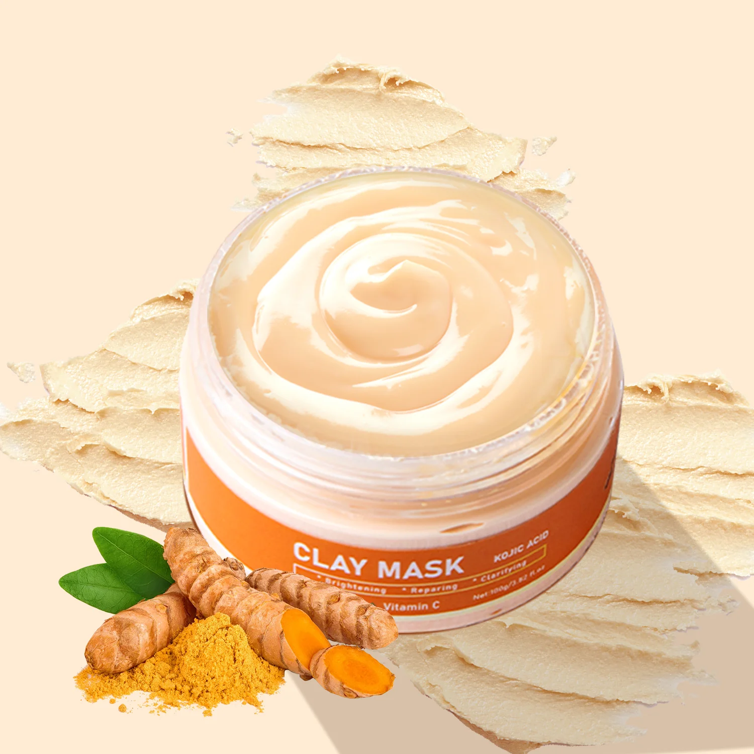 Beauty Skin Care Productskojic Acid Tumeric Clay Facial Mud Face Mask