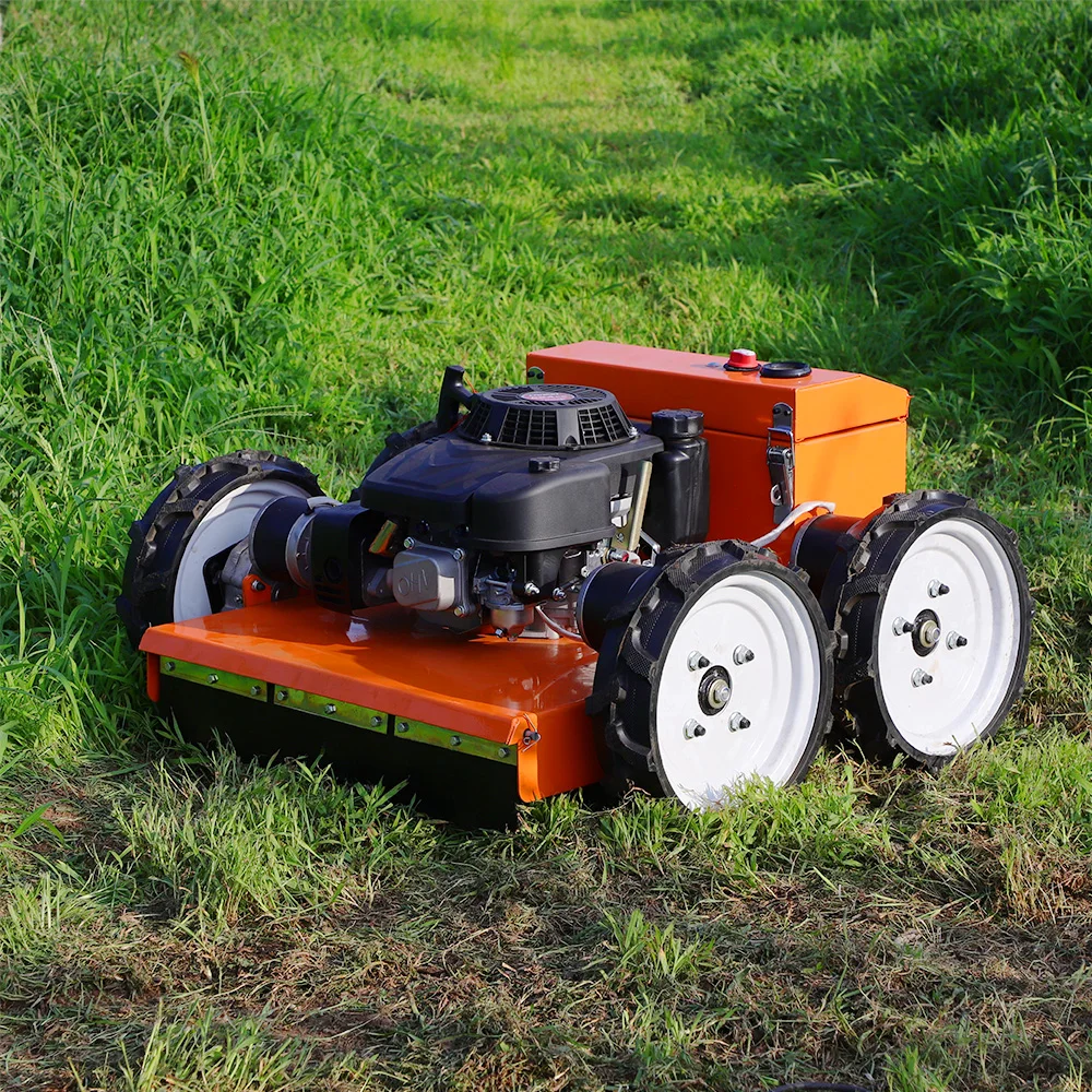 Cheapest 16HP Gasoline Robot Lawn Mower Grass Cutter Flail Mower Wheel Mowers Petrol Lawnmower