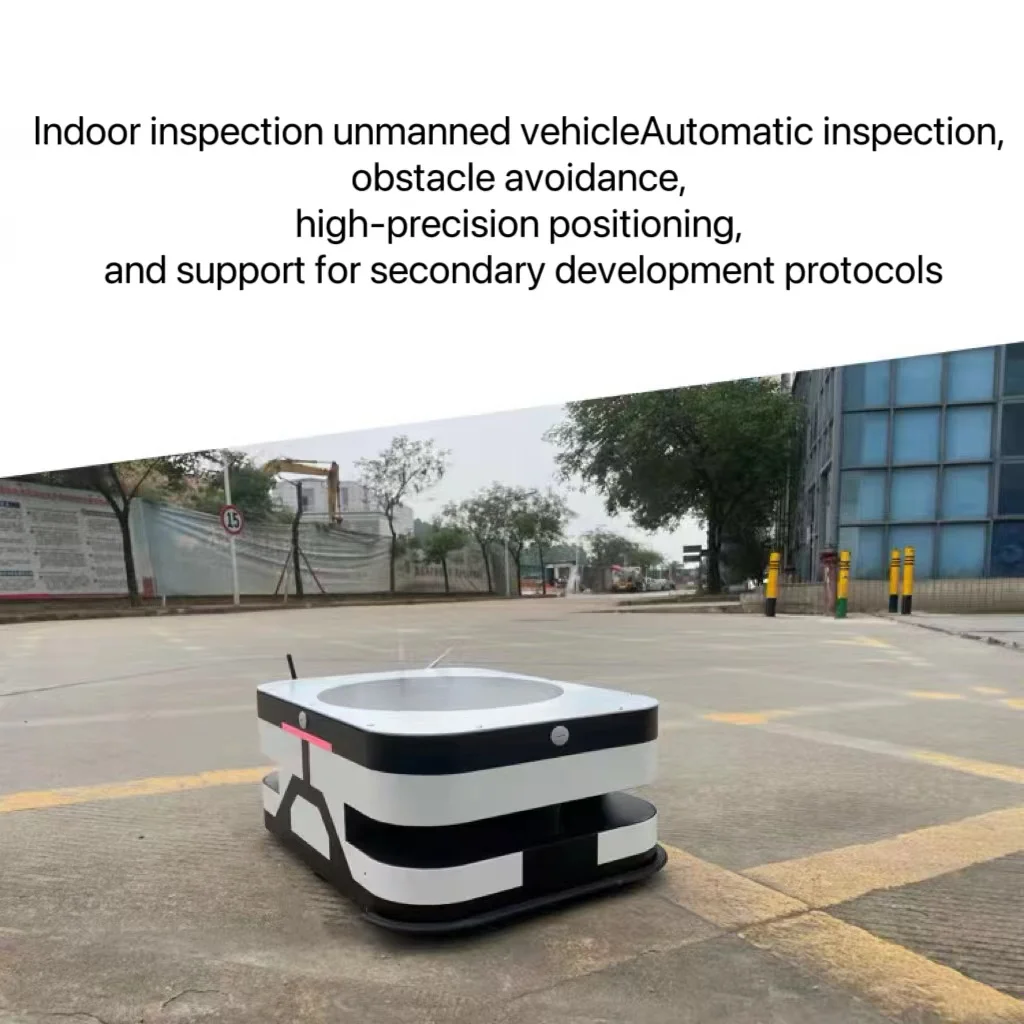 Indoor AGV/AMR Automatic Laser Magnetic Stripe Navigation Line Controlled Unmanned Load Carrying Robot