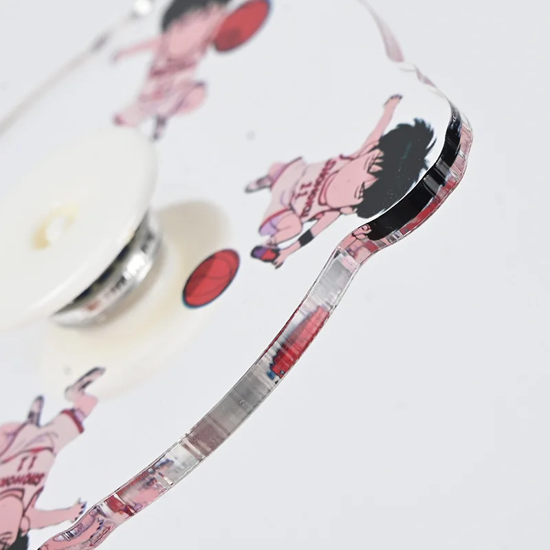 Factory High Speed Anti Pressure Hand Spinning Sensory Toys Clear Plastic Acrylic Cartoon Logo Custom Fidget Spinner for Kids